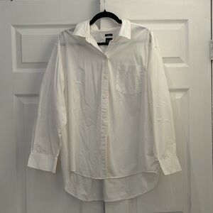 GAP White Button Down Shirt